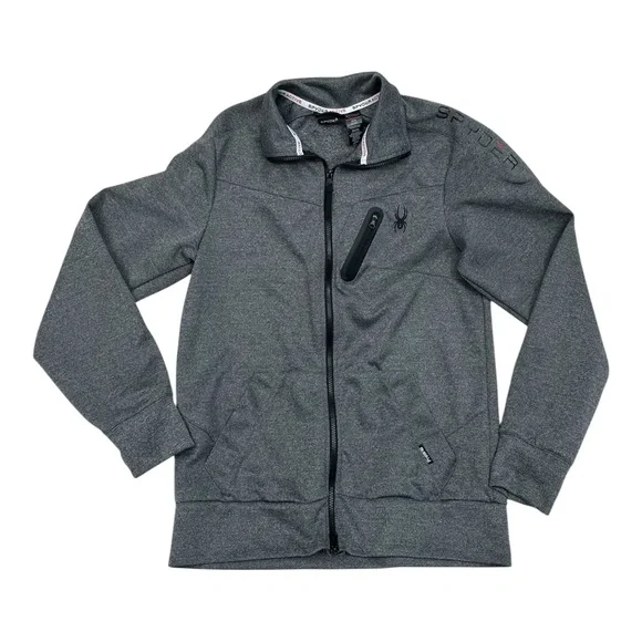 Spyder Active Grey Jacket - Mens Size Medium - Picture 1 of 5